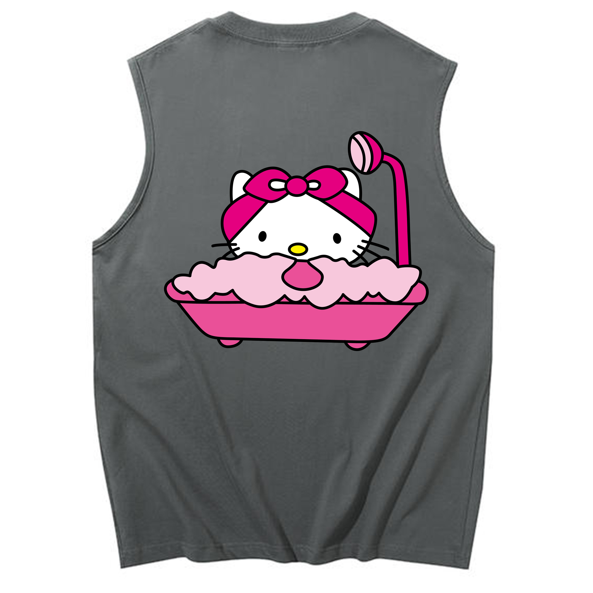 （画像用） Hello Kitty ハローキティ コットン100％タンクトップ（背面プリント）